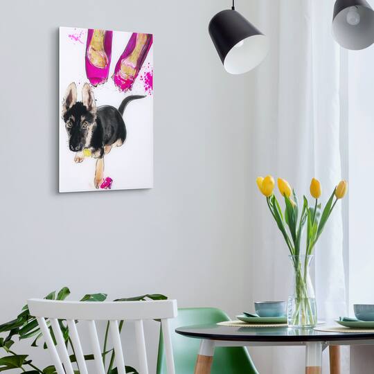 Empire Art Direct 16" x 24" Oh Oh! Free Floating Tempered Glass Wall Art